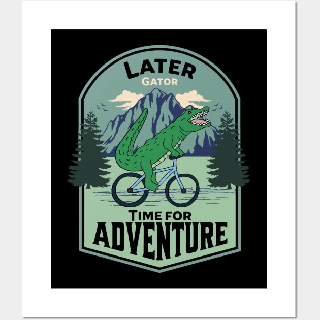 Later Gator Back Design Wall Art by Downtown Rose